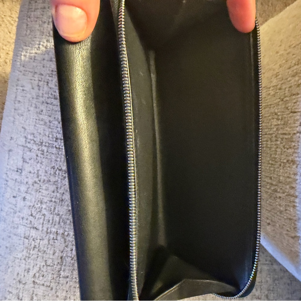 Coach Vintage Black Continental Wallet 7.5x4.25 Glove Tanned Leather EUC &Dusty - Picture 7 of 14